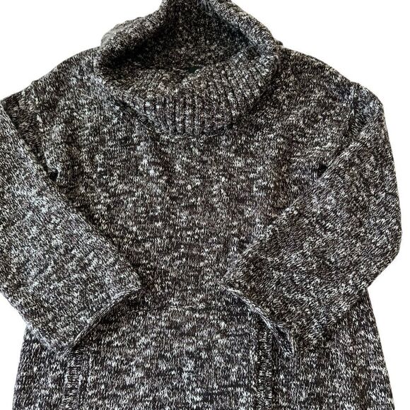VTG J. Crew Wool‎ Blend Chocolate Brown Marled Turtleneck Knit Sweater, XXS - Picture 5 of 10